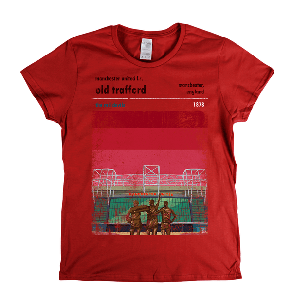 Old Trafford The Red Devils Poster Womens T-Shirt