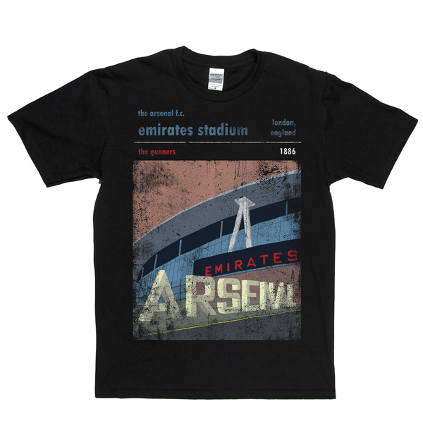 Emirates Stadium The Gunners Poster Regular T-Shirt