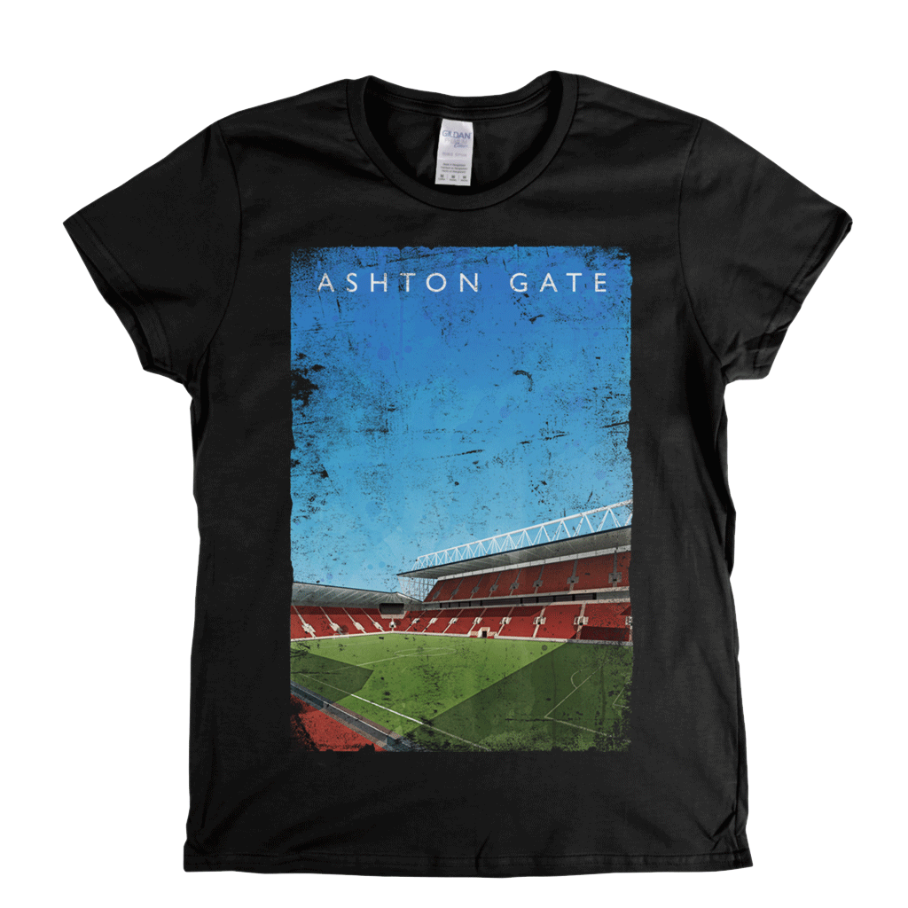 Ashton Gate Football Ground Poster Womens T-Shirt