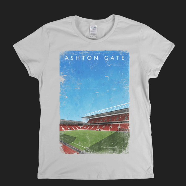 Ashton Gate Football Ground Poster Womens T-Shirt