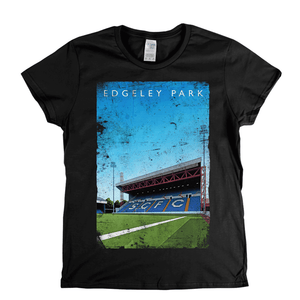 Edgeley Park Football Ground Poster Womens T-Shirt