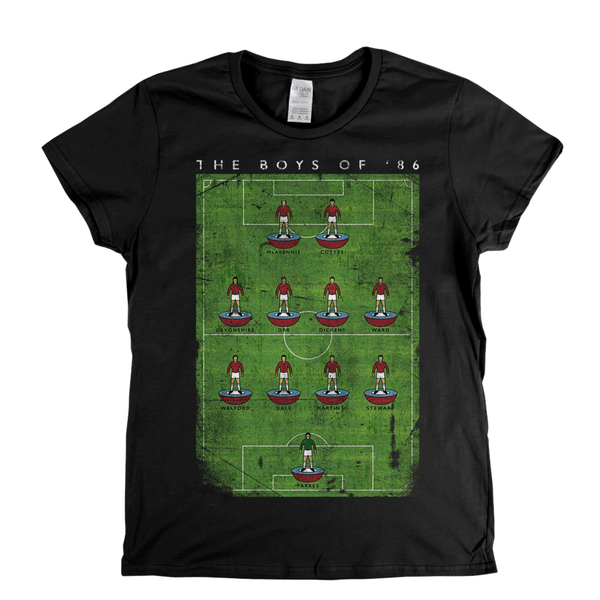 West Ham Boys Of 86 Poster Womens T-Shirt