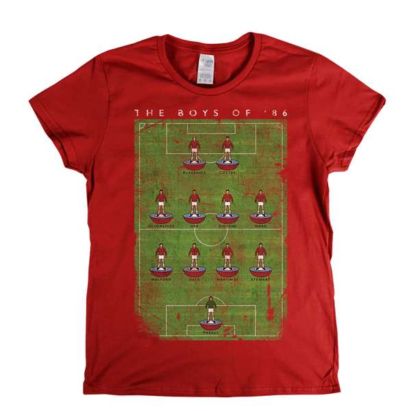 West Ham Boys Of 86 Poster Womens T-Shirt