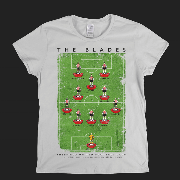 Sheffield United Championship Runners Up 2019 Poster Womens T-Shirt