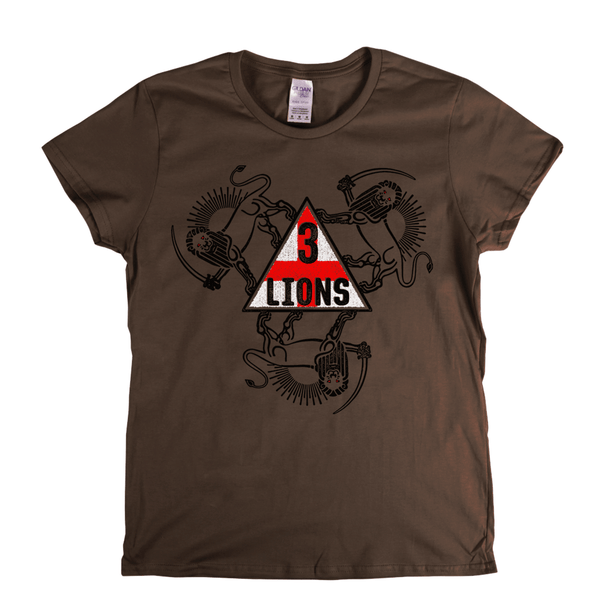 3 Lions With Sword Womens T-Shirt