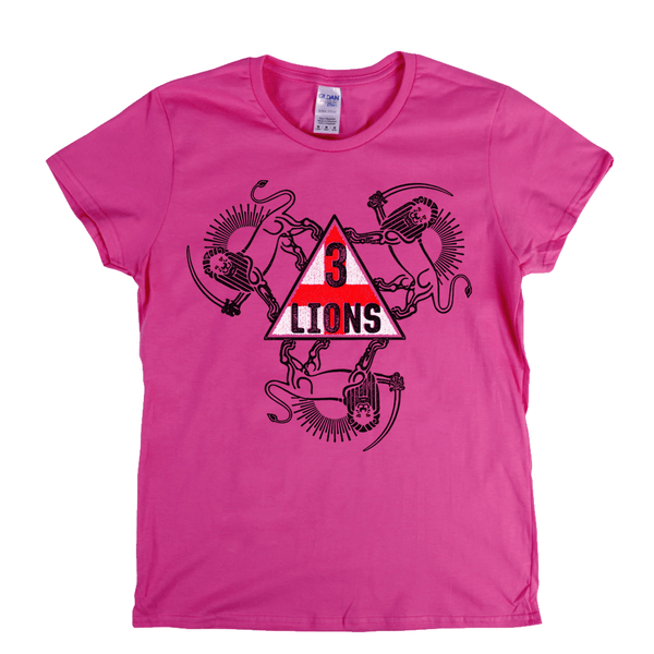 3 Lions With Sword Womens T-Shirt
