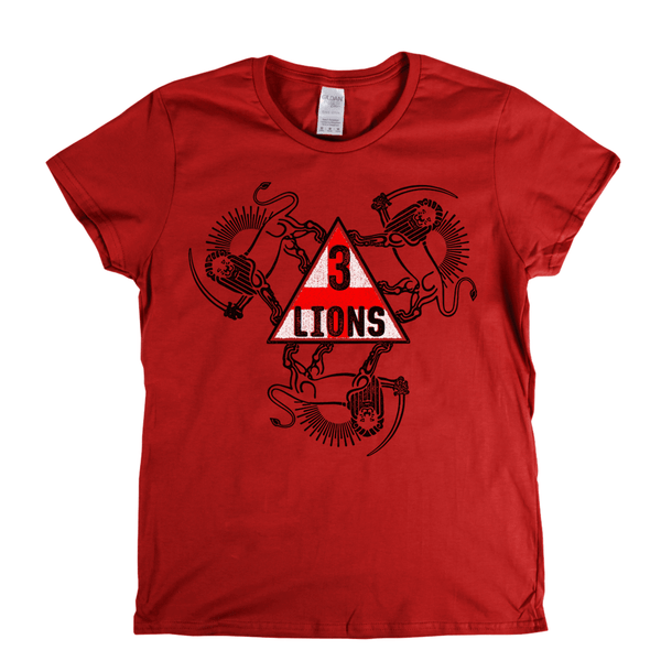 3 Lions With Sword Womens T-Shirt