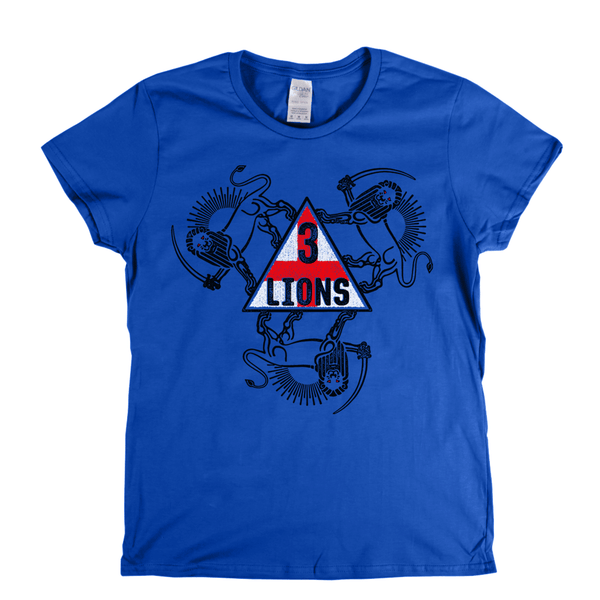 3 Lions With Sword Womens T-Shirt