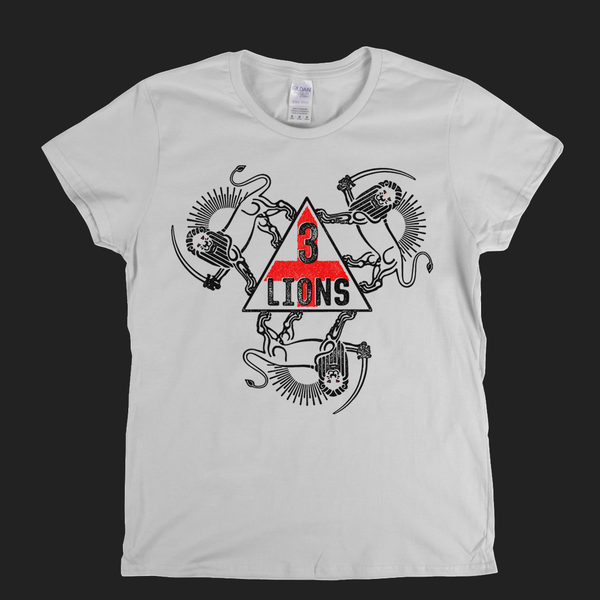 3 Lions With Sword Womens T-Shirt