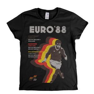 Euro 88 Poster Womens T-Shirt