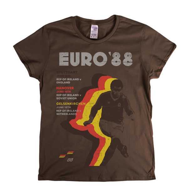 Euro 88 Poster Womens T-Shirt