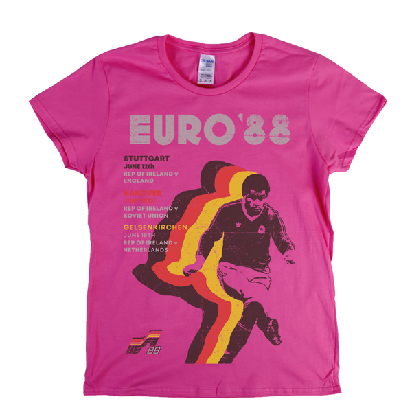 Euro 88 Poster Womens T-Shirt