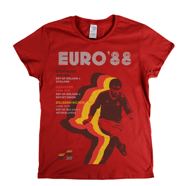 Euro 88 Poster Womens T-Shirt