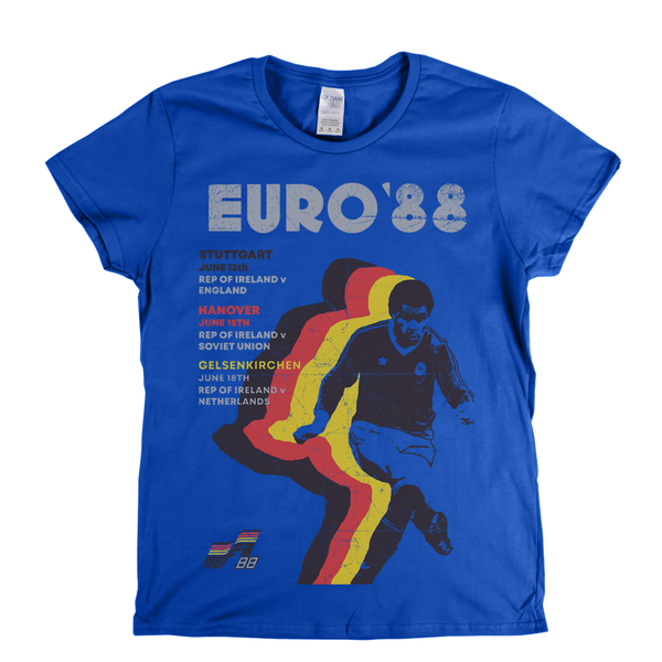 Euro 88 Poster Womens T-Shirt