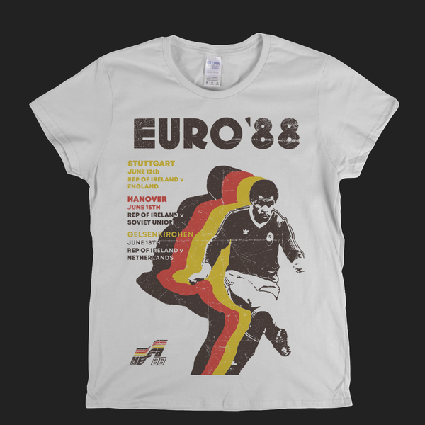 Euro 88 Poster Womens T-Shirt