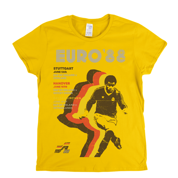 Euro 88 Poster Womens T-Shirt