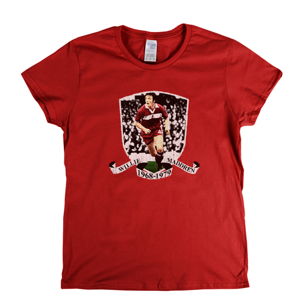 Middlesbrough Legend Willie Maddren Womens T-Shirt