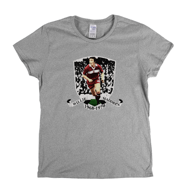 Middlesbrough Legend Willie Maddren Womens T-Shirt
