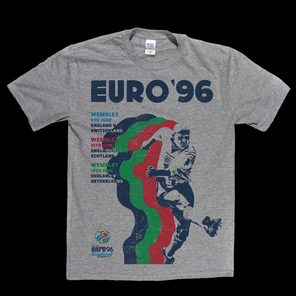 Euro 96 Gazza Poster T-Shirt