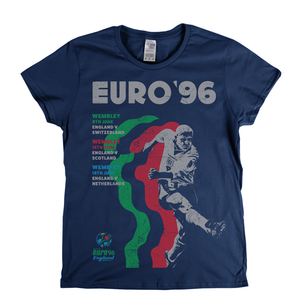 Euro 96 Gazza Poster Womens T-Shirt