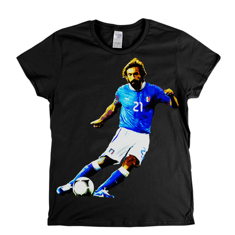 Andrea Pirlo Footballer Womens T-Shirt