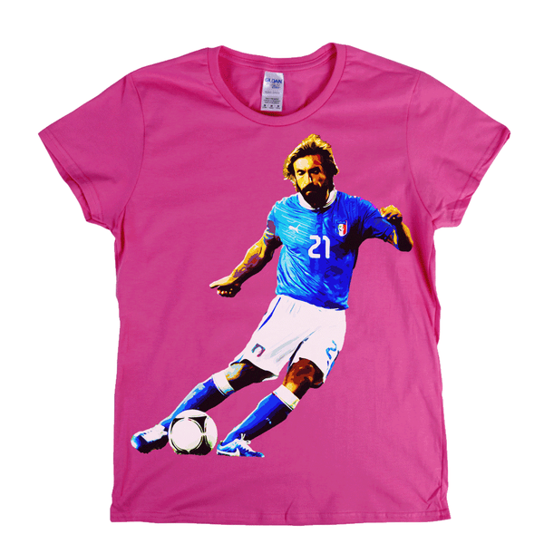 Andrea Pirlo Footballer Womens T-Shirt