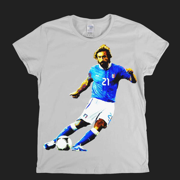 Andrea Pirlo Footballer Womens T-Shirt