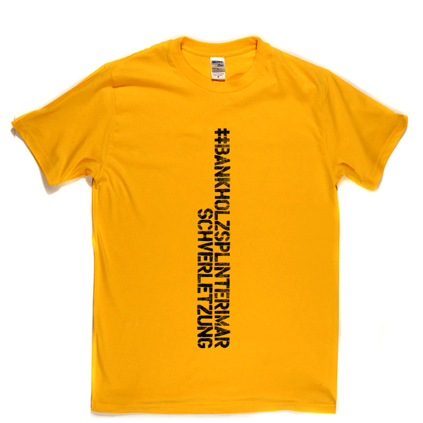#Bankholzsplinterimarschverletzung Spraypaint Regular T-Shirt