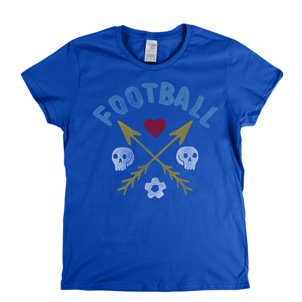 Crossed Arrows Love Football Womens T-Shirt