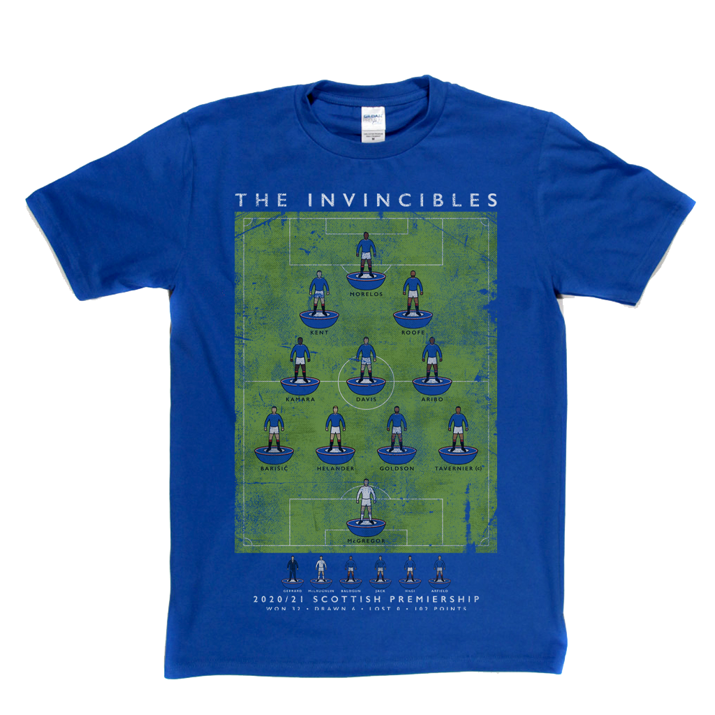 Rangers Invincibles 2020 2021 T-Shirt