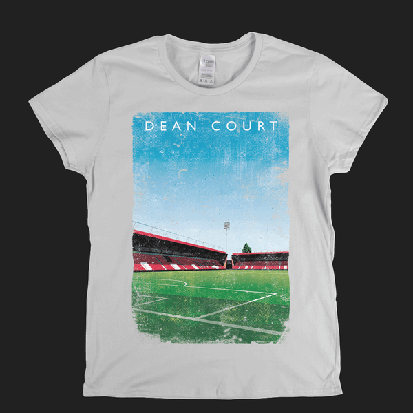 Dean Court Football Ground Poster Womens T-Shirt