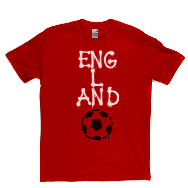England Soccer Spraypaint Regular T-Shirt