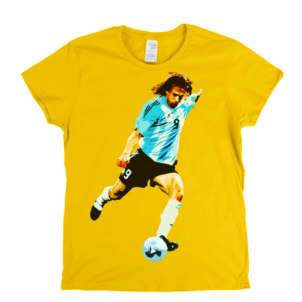 Gabriel Batistuta Womens T-Shirt