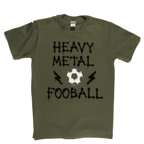 Heavy Metal Football Spraypaint Regular T-Shirt