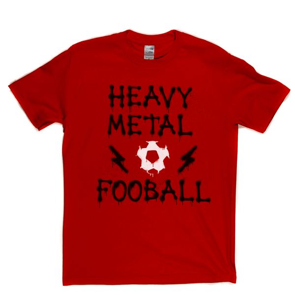 Heavy Metal Football Spraypaint Regular T-Shirt