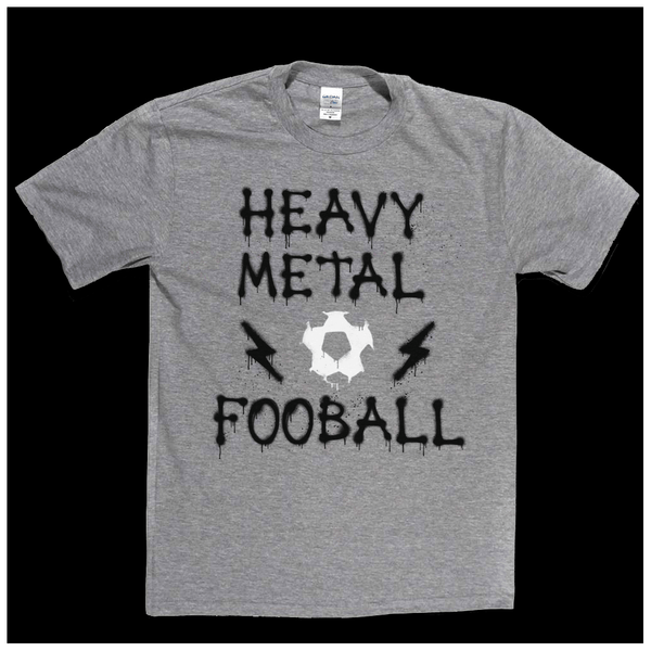 Heavy Metal Football Spraypaint Regular T-Shirt