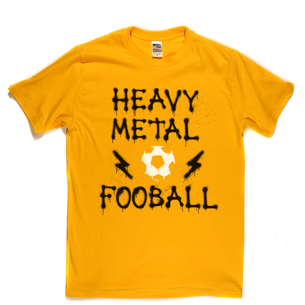 Heavy Metal Football Spraypaint Regular T-Shirt