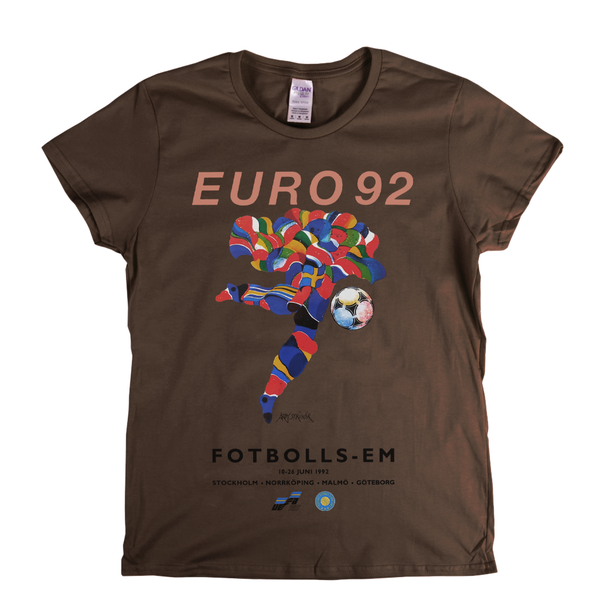 Euro 92 Poster Womens T-Shirt