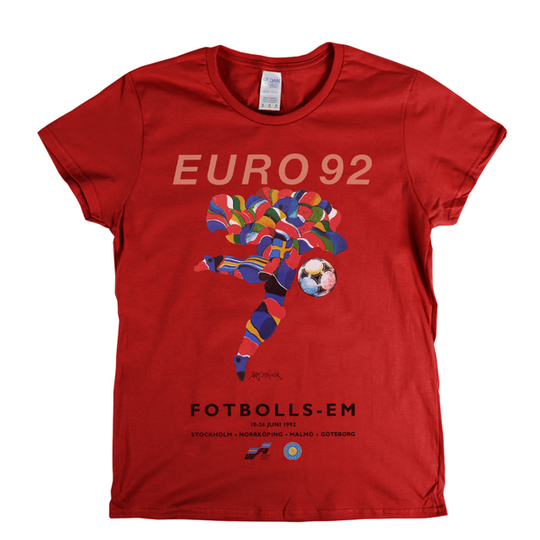 Euro 92 Poster Womens T-Shirt