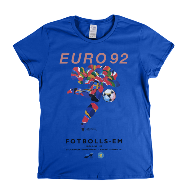 Euro 92 Poster Womens T-Shirt