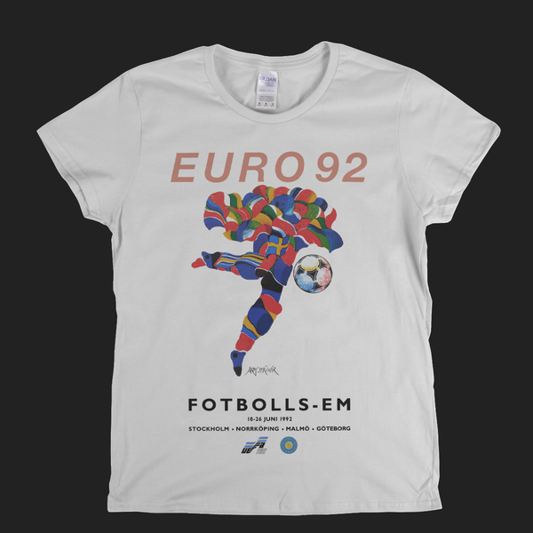 Euro 92 Poster Womens T-Shirt