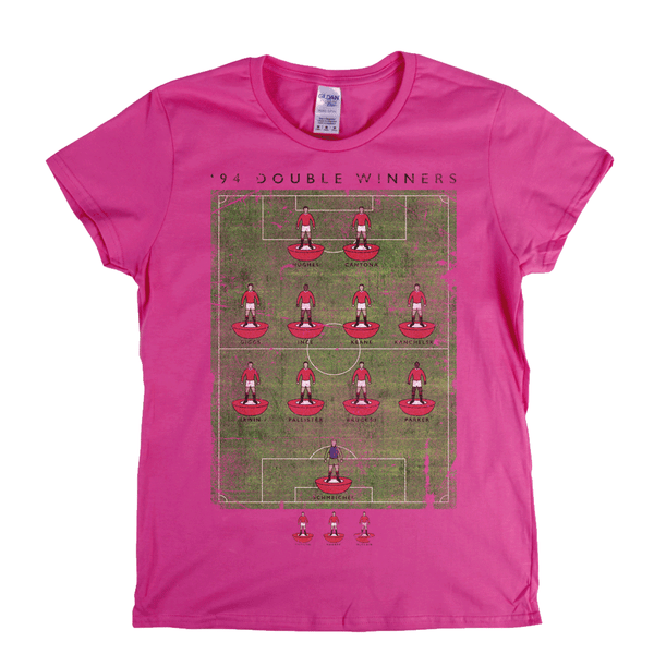 Man United 94 Double Winners Womens T-Shirt