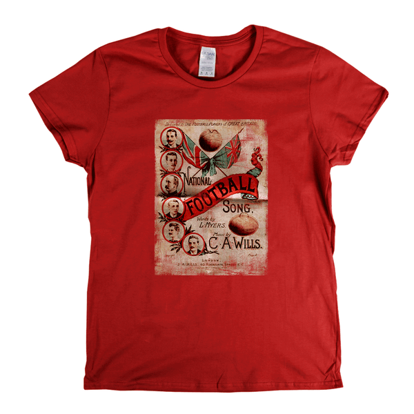 National Football Song Poster Womens T-Shirt