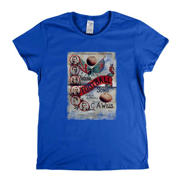 National Football Song Poster Womens T-Shirt