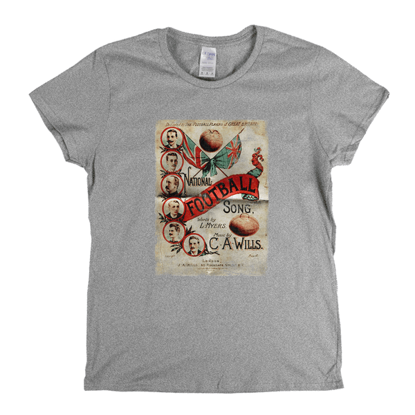National Football Song Poster Womens T-Shirt