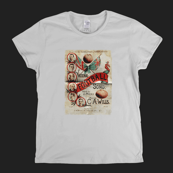 National Football Song Poster Womens T-Shirt