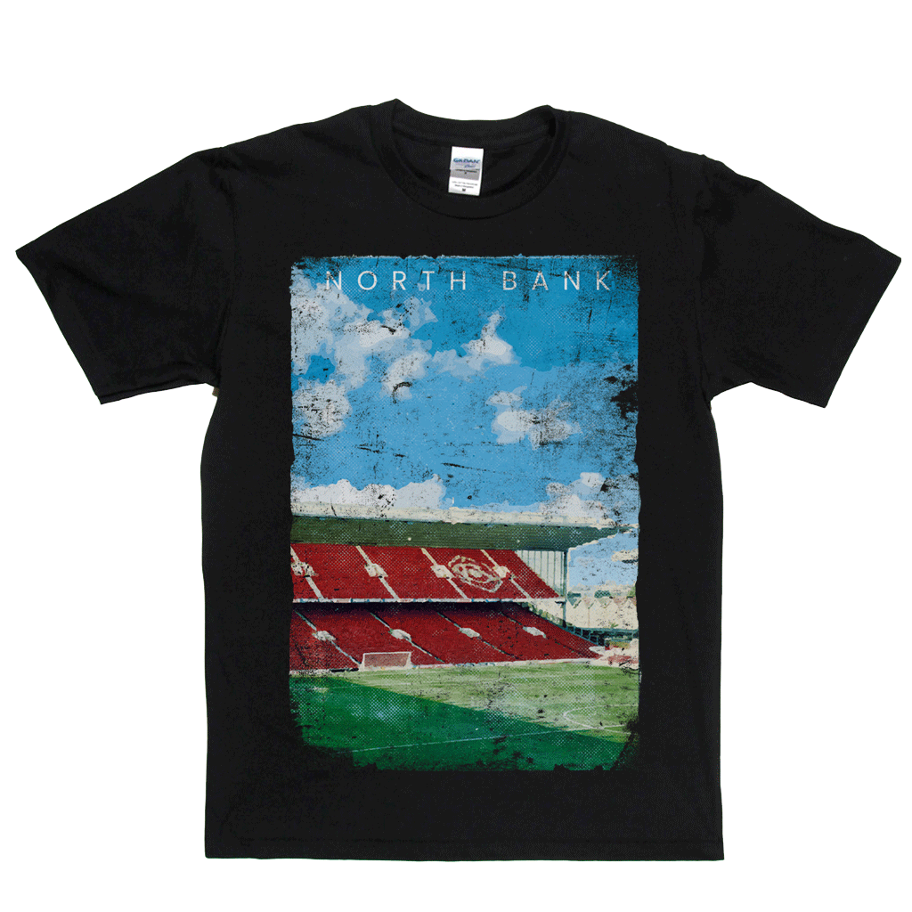 North Bank Football Ground Poster Regular T-Shirt