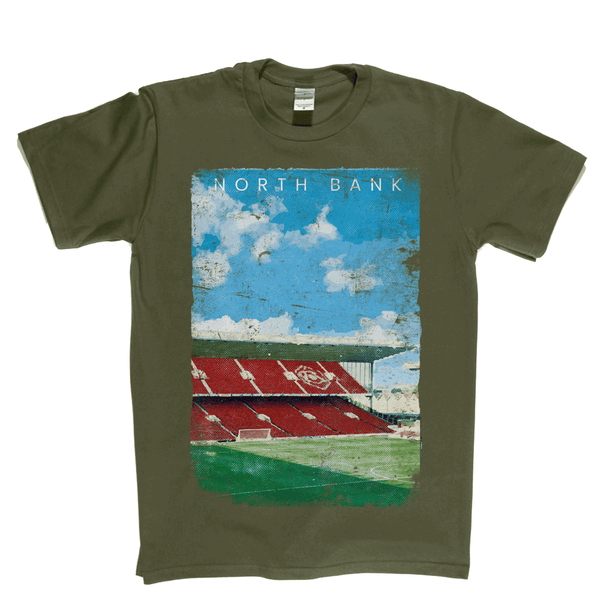 North Bank Football Ground Poster Regular T-Shirt