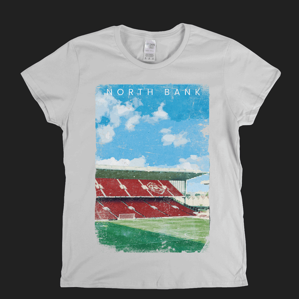 North Bank Football Ground Poster Womens T-Shirt