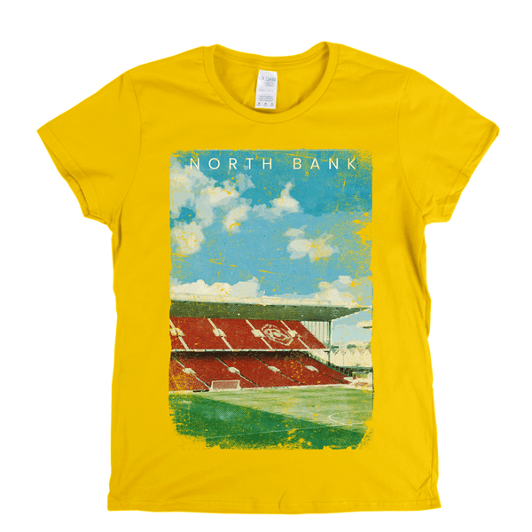 North Bank Football Ground Poster Womens T-Shirt